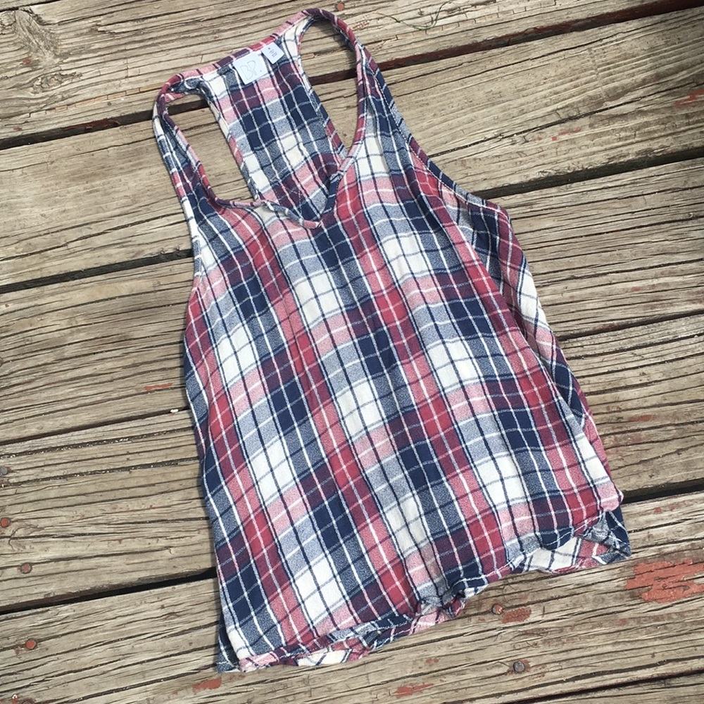 Plaid tank top